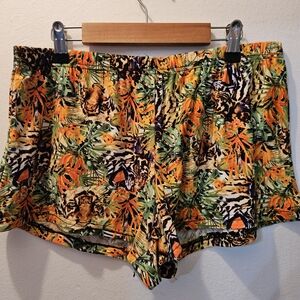 Tropical Safari High Waist Women's Shorts